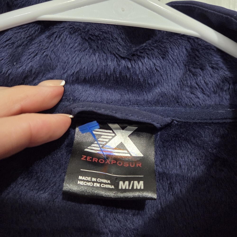ZeroXposur women's all season Softshell Full Zip Navy Blue jacket Size Medium - Picture 11 of 14